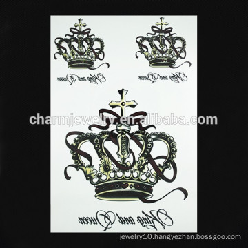 OEM wholesale imperial crown tattoo fashion arm tattoo arm tattoo for lady W-1090